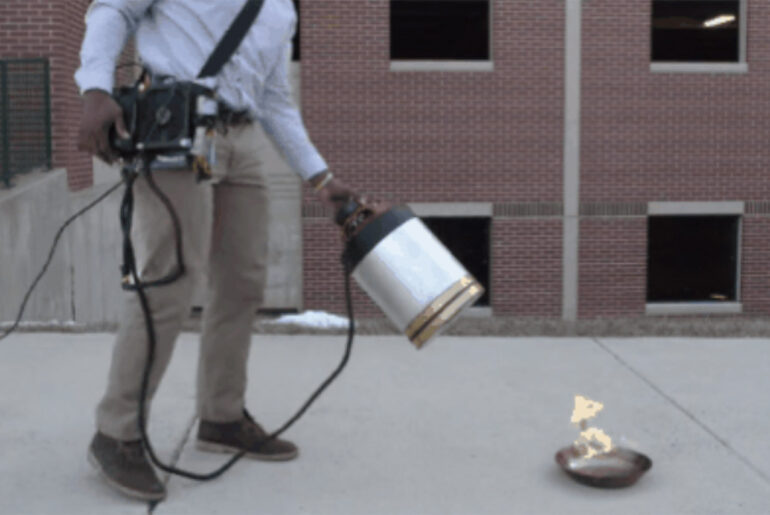 Speaker Fire Extinguisher