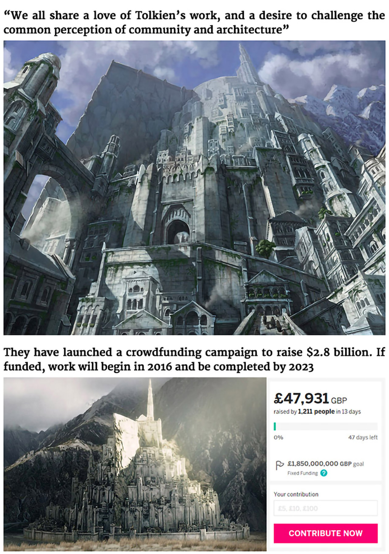 Real Lord of the Rings City