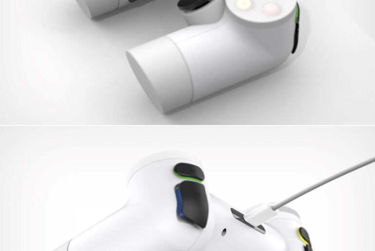 Google Playdream is an Innovative Stadia Game Controller with a Tubular Design