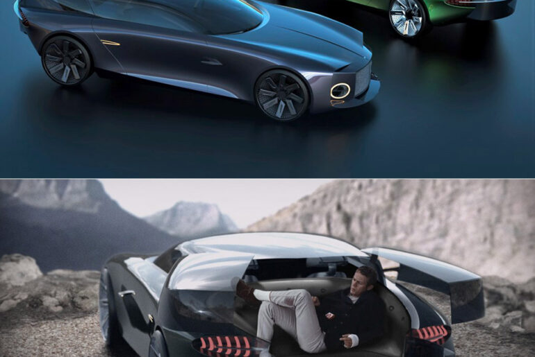 Futuristic Bentley Centanne Has a Rear Hatch That Opens Up to Reveal a Lounge Space