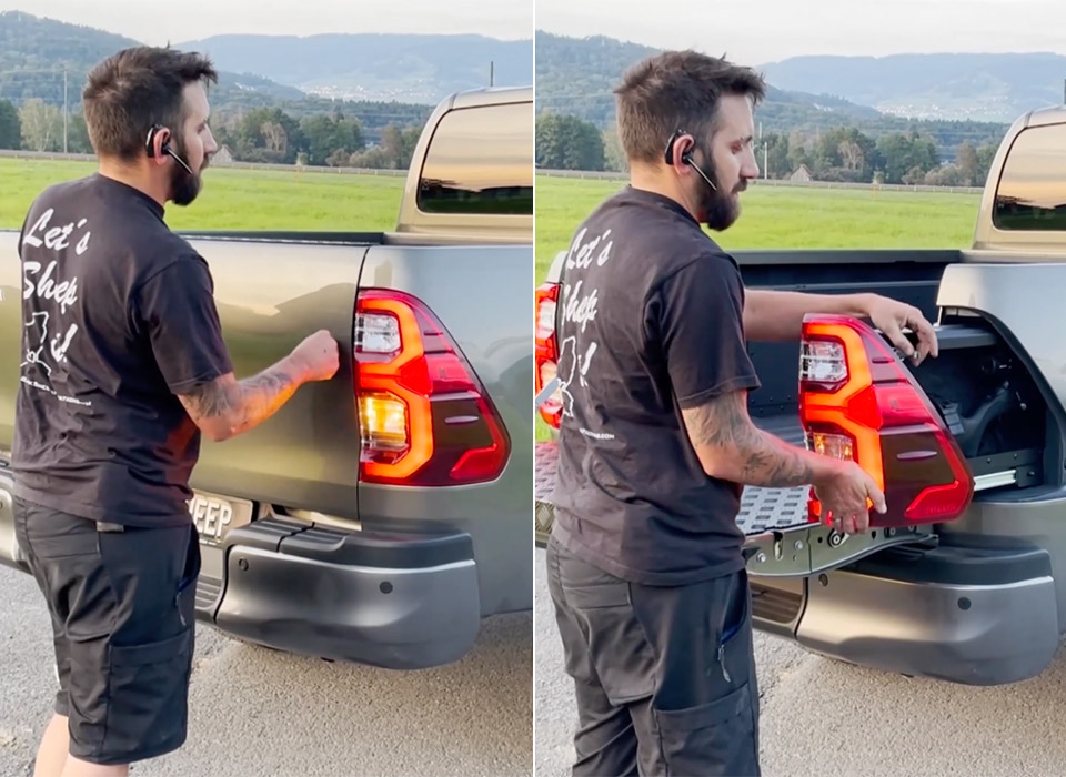 Black Sheep Innovations Modified This Pickup Truck with a Hidden Gun