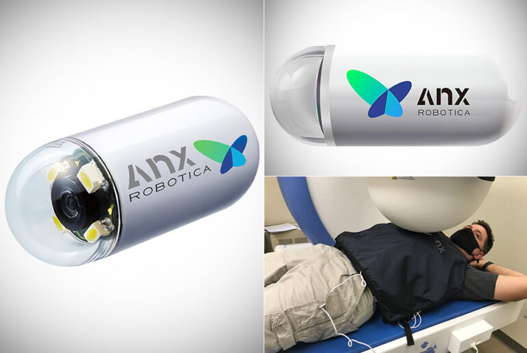 Video Capsule Pill Magnetic Stomach NaviCam