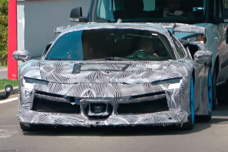 2025 Ferrari F250 Hypercar SF90 Verione Specialie Testing
