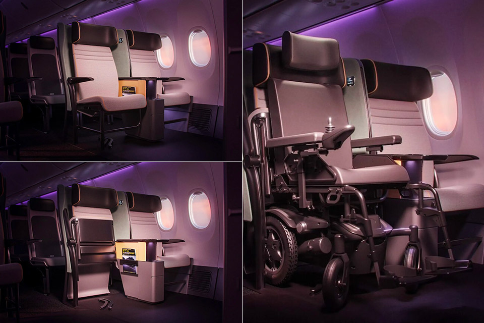Delta Flight Products Seat Prototype Wheelchair