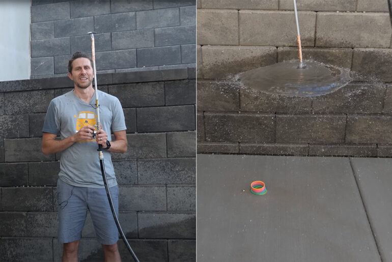 Umbrella Made of Water Air Umbrella