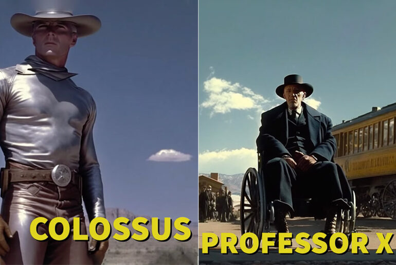 Midjourney AI X-Men Western Movie