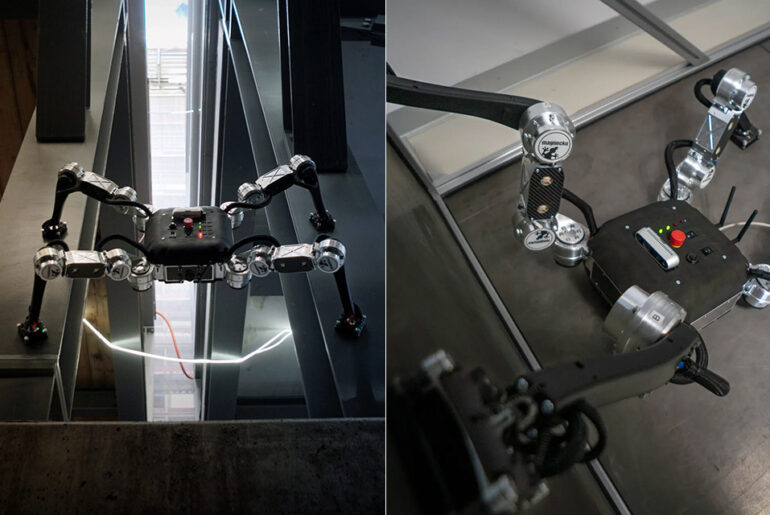 Magnecko Legged Robot Climb Walls Ceilings Spider-Man