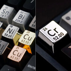 Awekeys Element Keycaps Periodic Table Metal Keyboard