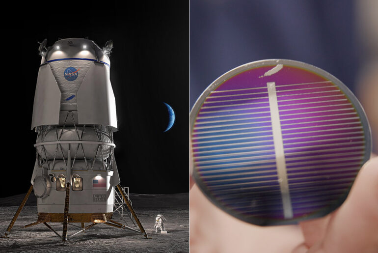 NASA Blue Origin Solar Power Lunar Regolith Moon