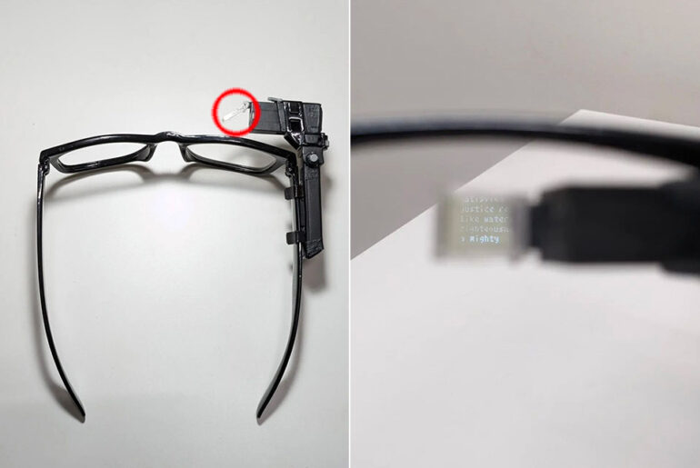 Stanford TranscribeGlass AR Smartglasses Closed Captioning