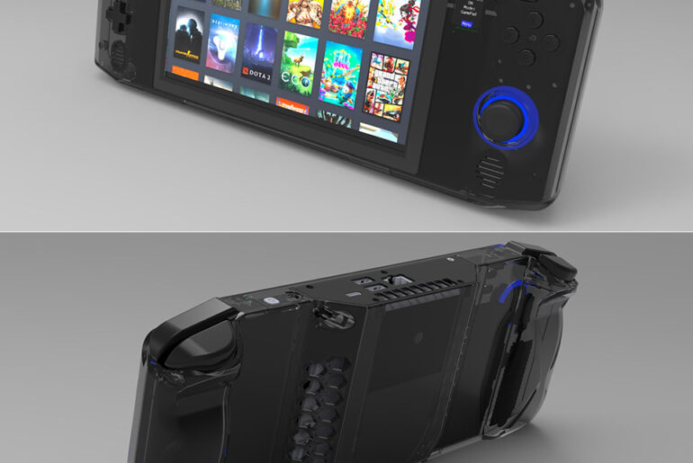 NucDeck DIY Handheld Gaming PC 3D-Printed