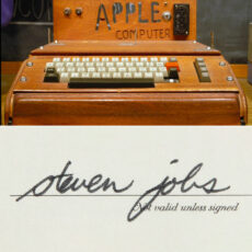 Apple Computer Company Check Steve Jobs Auction