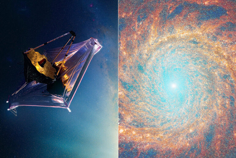 James Webb Space Telescope Grand Design Spiral Galaxy M51