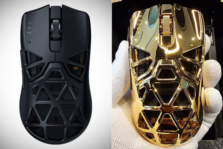 Razer World's First 24K Gold Viper Signature Mini Computer Mouse