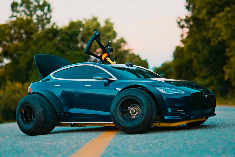 Self-Driving Tesla Go-Kart Austin Blake