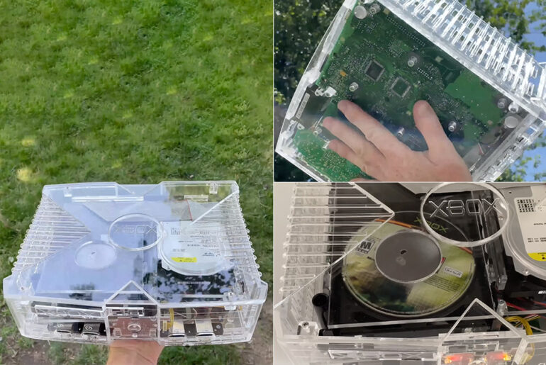 Transparent Microsoft Xbox Console Glass