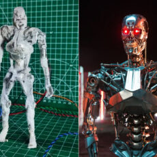 Scientist Fungus Living Skin Terminator Robot