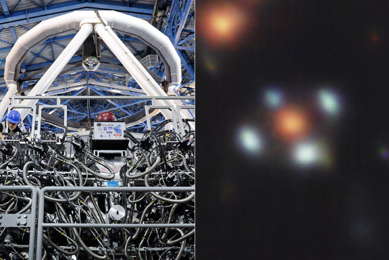ESO Very Large Telescope VLT Einstein Cross Gravitational Lens