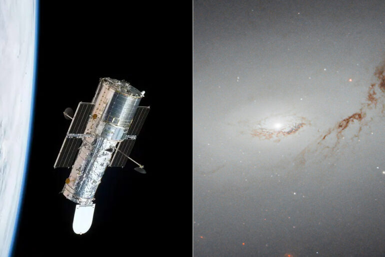 Hubble Space Telescope Cosmic Disc Lenticular Galaxy NGC 3156