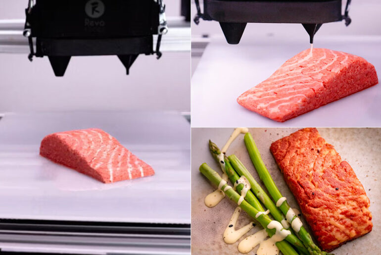 Revo Foods 3D-Printed Salmon Filet