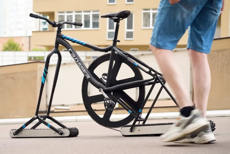 The Q Bicycle on Tracks