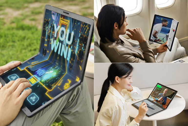 LG Gram Fold Laptop Flexible Screen