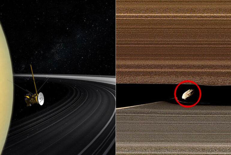 NASA Simulations Saturn Rings Moons