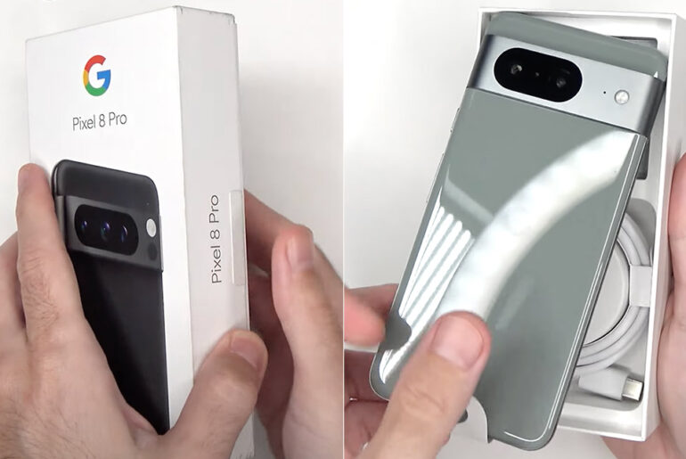 Google Pixel 8 and Pixel 8 Pro Unboxing Leak Video