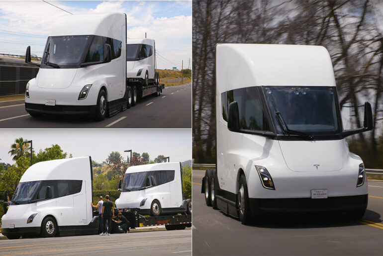 Jay Leno Tesla Semi Truck Haul