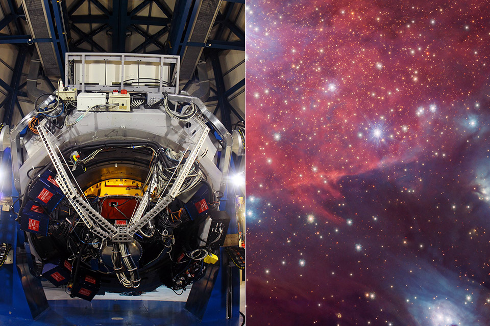 ESO OmegaCAM VLT Survey Telescope VST Rosy Red IC1284