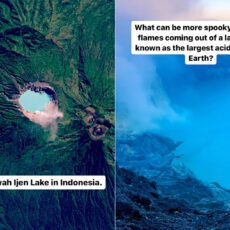 ESA Kawa Ijen Volcano Indonesia Blue Lava