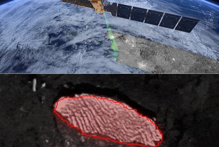 AI Neural Network Map Icebergs