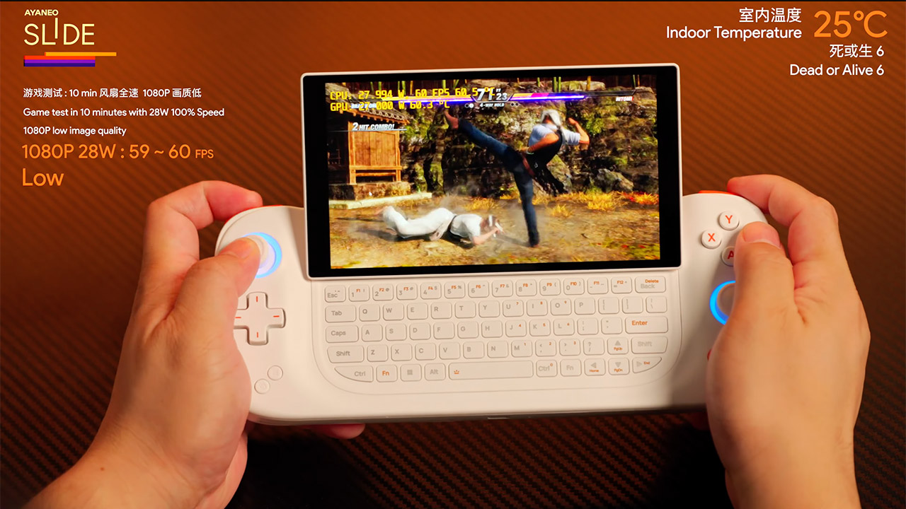 AYANEO SLIDE Handheld Gaming PC with Sliding Keyboard Now Available for ...