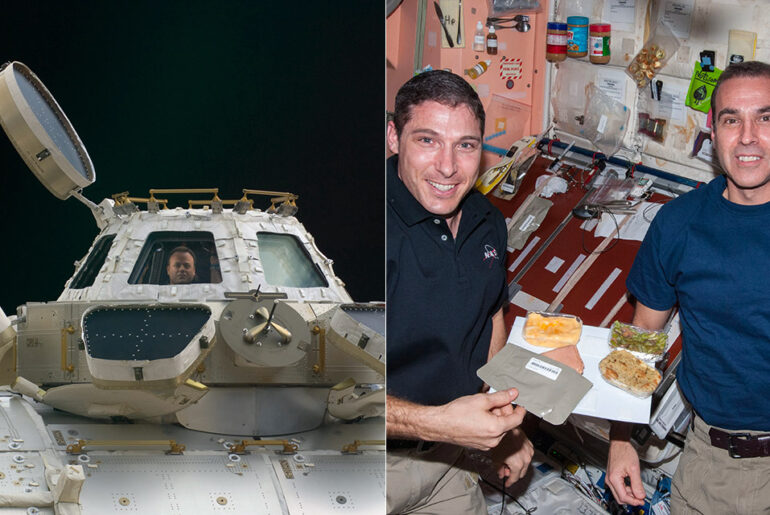 Astronauts Thanksgiving International Space Station