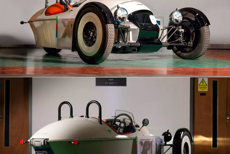 Electric Morgan XP-1 Prototype Three-Wheeled Roadster