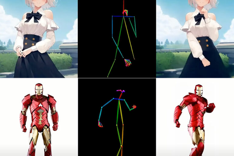 Alibaba AI AnimateAnyone Static Images