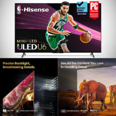 55-inch Hisense 55U6K U6 Series 4K Mini-LED Smart TV