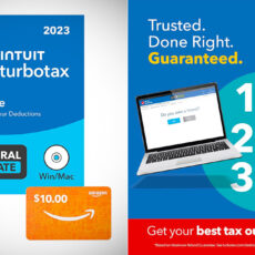 TurboTax Deluxe 2023 Amazon Gift Card Deal