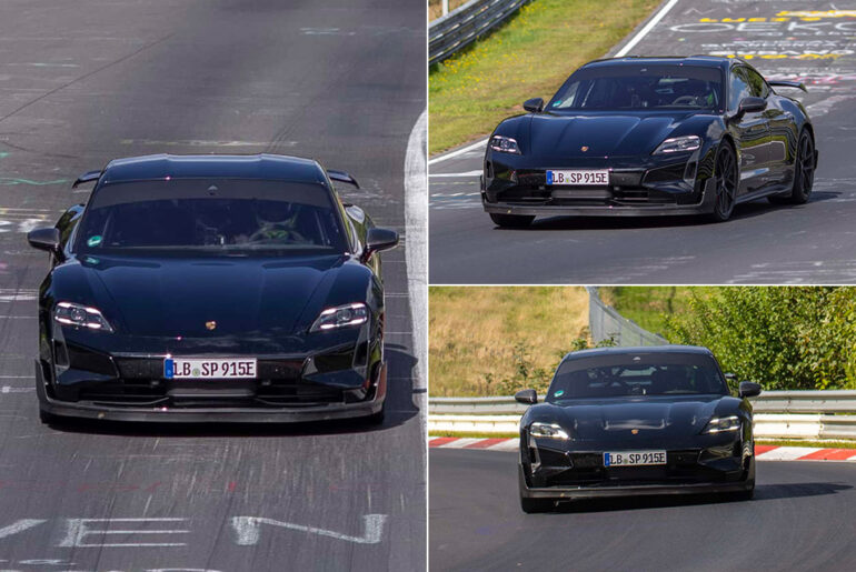 Pre-Production Porsche Taycan Turbo S Nurburgring Lap Record