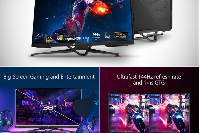 38-inch ASUS ROG Swift 4K HDMI 2.1 Gaming Monitor PG38UQ