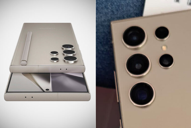 Gold Samsung Galaxy S24 Ultra Leak