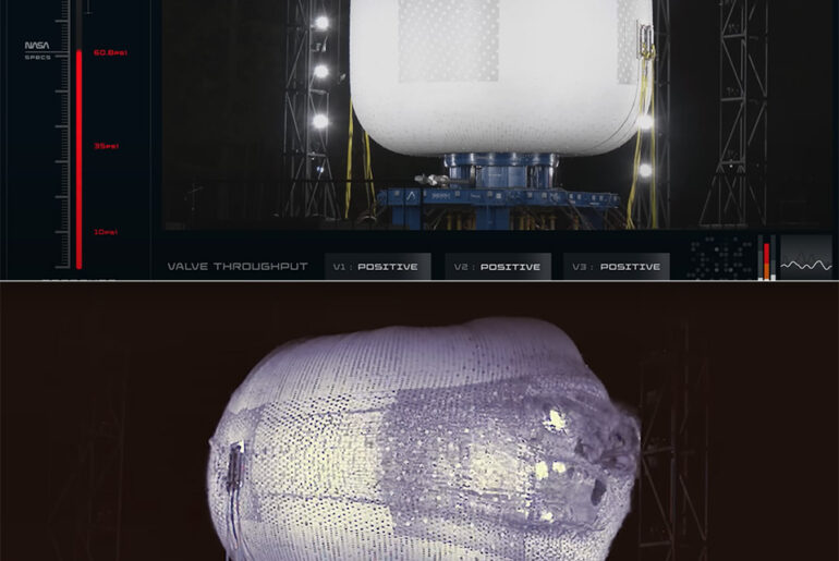 Sierra Inflatable LIFE Space Station Burst Test NASA
