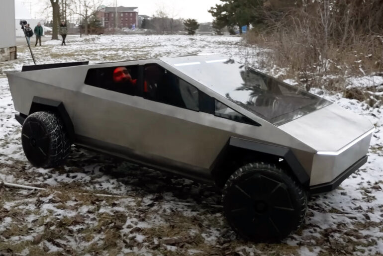 Hacksmith Half-Scale Cybertruck Drive Itself