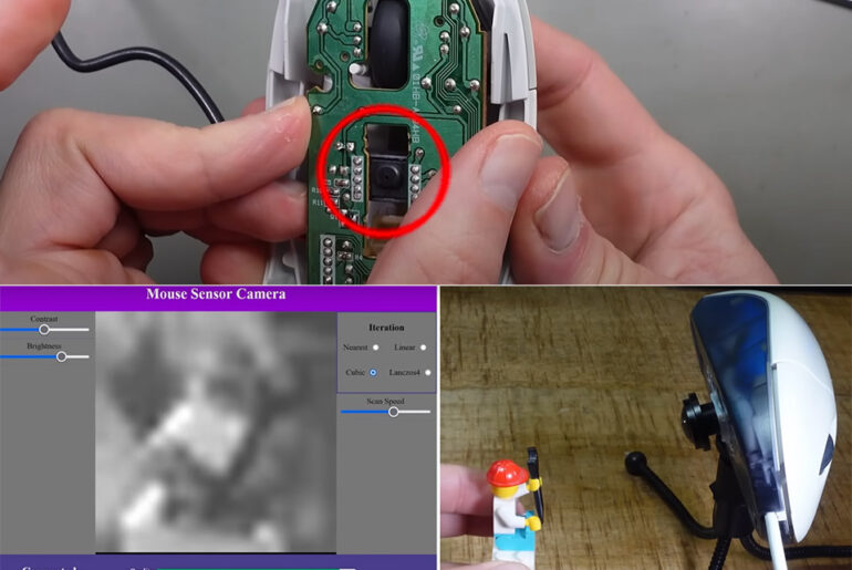 Logitech Computer Mouse Webcam Mod