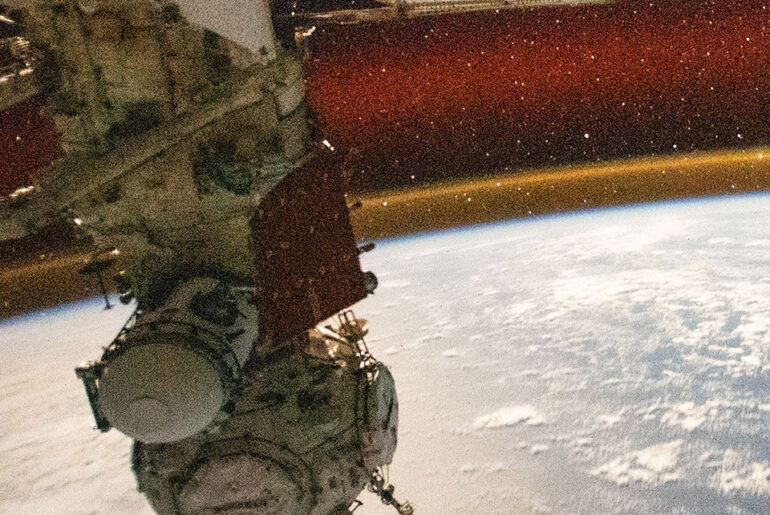 Astronaut Earth Atmospheric Glow International Space Station