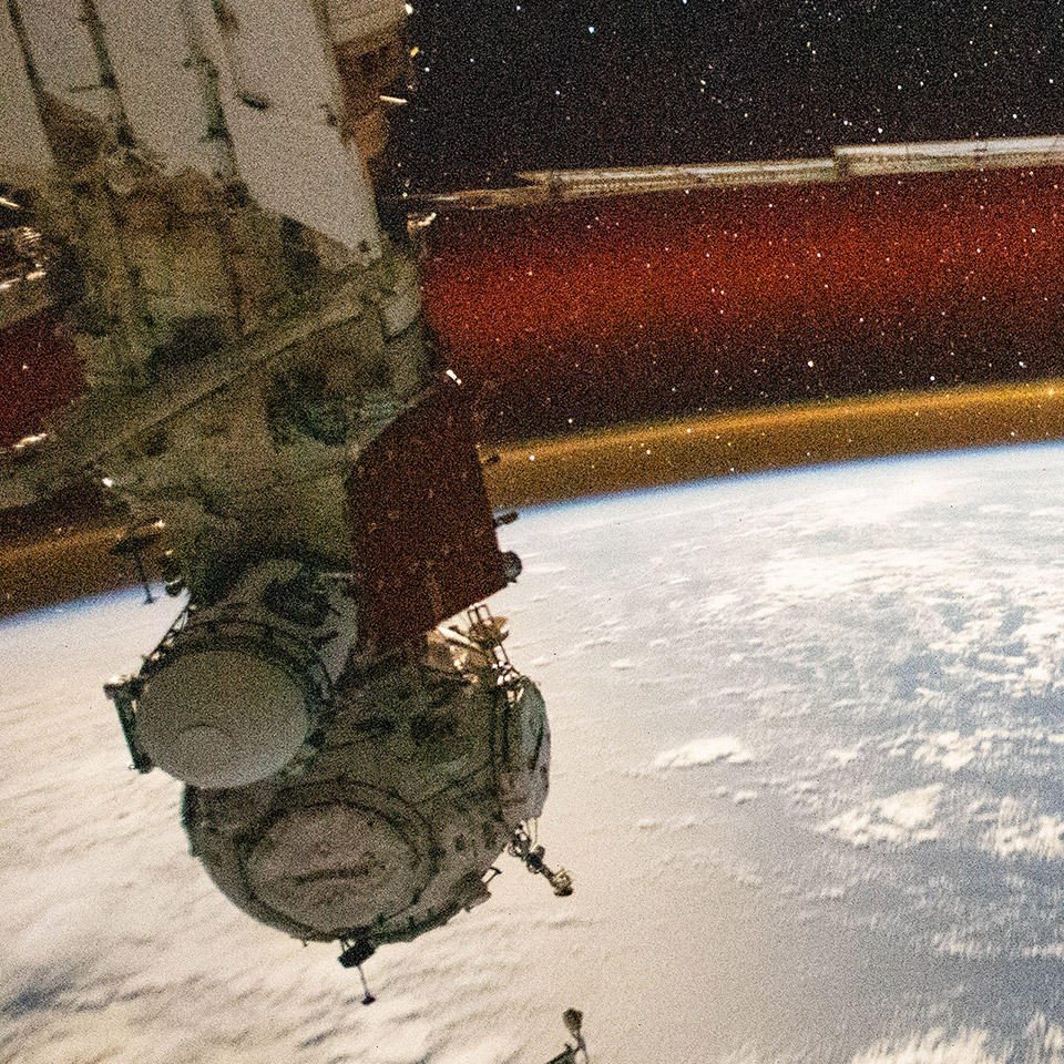 Astronaut Earth Atmospheric Glow International Space Station