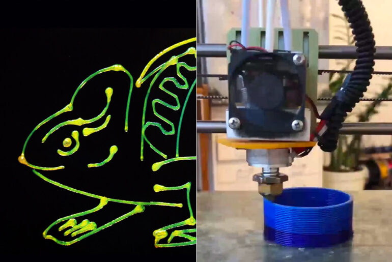 Chameleon 3D Printing Technique Multiple Colors