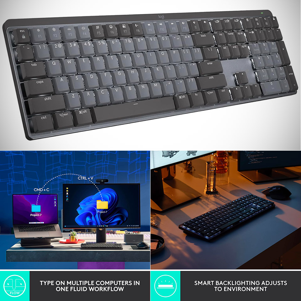 Logitech MX Mechanical Wireless Illuminated Performance Keyboard