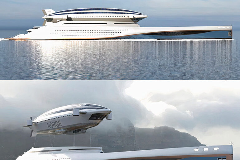 Lazzarini Colossea Mega-Yacht Airship Norge
