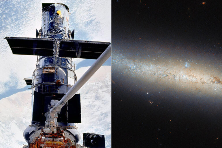 Hubble Spiral Galaxy NGC 4423 Tubular